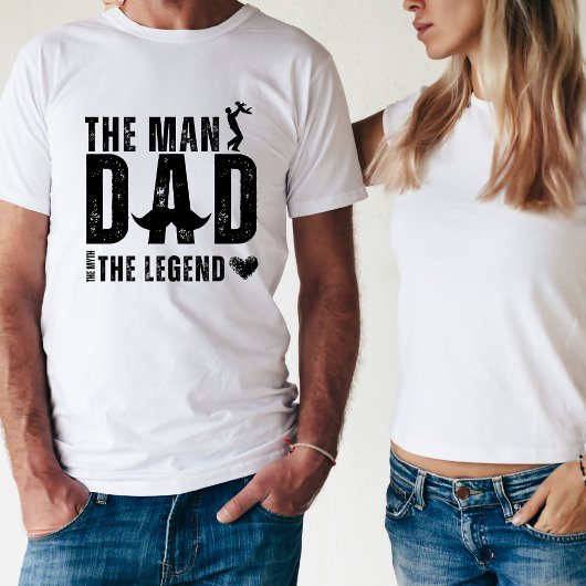 Het Man The Myth The Legend DAD Cool Vaderdag T-shirt