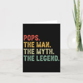 Het Man The Myth The Legend Fathers Day Gift Grand Kaart (Voorkant)