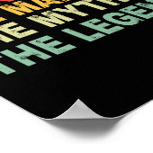 Het Man The Myth The Legend Fathers Day Gift Poster (Hoek)
