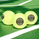 Het Man The Myth The Legend Funny Custom Name Tennisballen<br><div class="desc">Serveer wat plezier met aangepaste 'The Man, The Myth, The Legend' tennisballen! Personaliseer deze hoogwaardige tennisballen met een naam om de tenniskampioen in je leven te vieren. Met gedurfde tekst en een uniek ontwerp, zullen ze zeker een humoristische en stijlvolle touch aan elke wedstrijd toevoegen. Perfect voor verjaardagen, vaderdag of...</div>