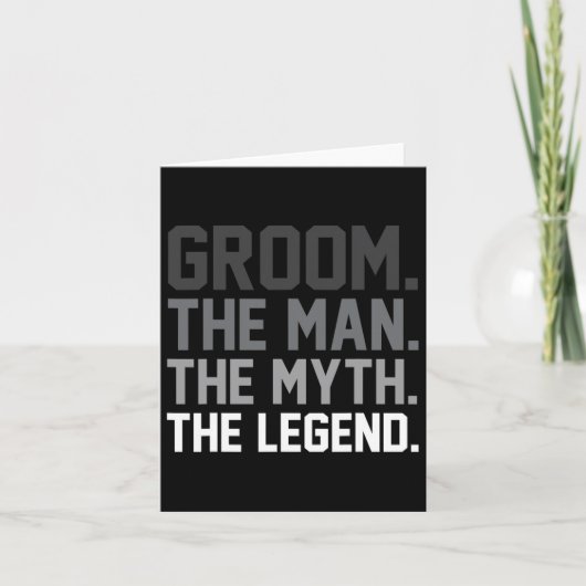 Het Man The Myth The Legend Funny Wedding Kaart (Voorkant)