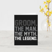 Het Man The Myth The Legend Funny Wedding Kaart (Gele Bloem)