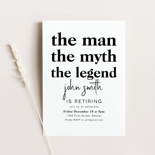 Het Man The Myth The Legend is het afschaffen van  Kaart