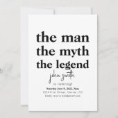 Het Man The Myth The Legend is het afschaffen van  Kaart (Voorkant)