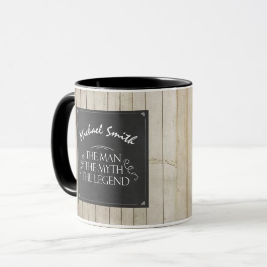 Het man The Myth The Legend mok Vaderdag Gift (Voorkant links)