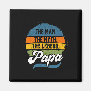 Het Man The Myth The Legend Papa Father&#; s Day Magneet