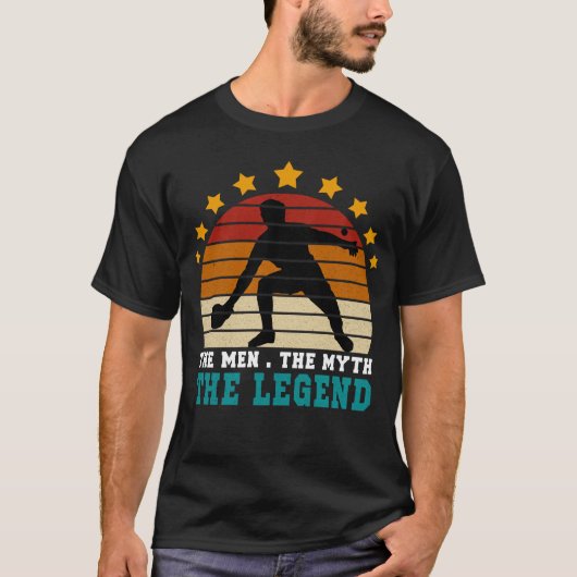 Het Man The Myth The Legend Ping Pong T-shirt (Voorkant)