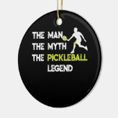 Het Man The Myth The Pickleball Legend T Keramisch Ornament (Links)