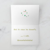 Het Man van Boogie gaat je halen. Kaart (Binnen)