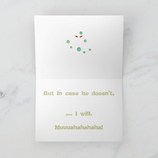 Het Man van Boogie gaat je halen. Kaart (Binnen)