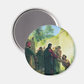 Het Man van Carl Bloch voor blinden genezen Magneet (Voorkant / Achterkant)