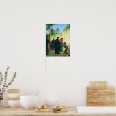 Het Man van Carl Bloch voor blinden genezen Poster (Keuken)