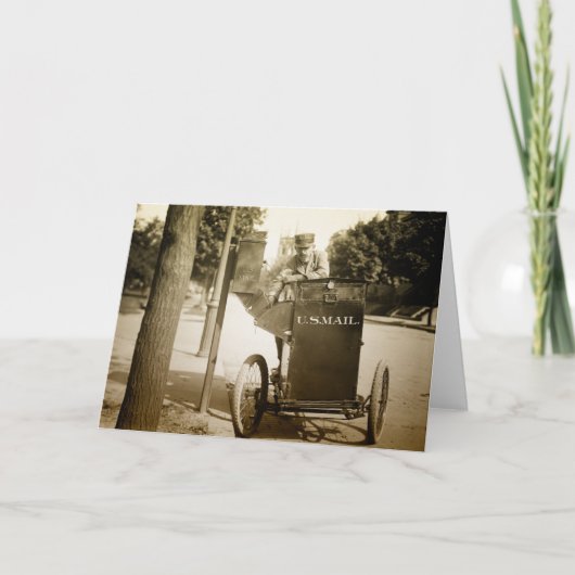 het Man van de de jaren 1900Post Kaart (Voorkant)