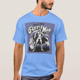 Het man van de gitaar is hier t-shirt