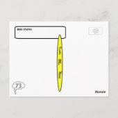 Het Man van de grot Ham van de Radio QSL Kaart pas (Achterkant)