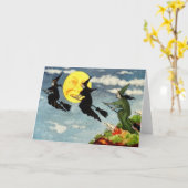 Het Man van de heks vliegt in de maan Kaart (Gele Bloem)