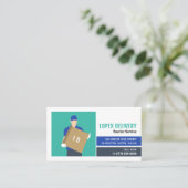 Het Man van de koerierslevering, de koeriersdienst Visitekaartje (Staand voorkant)