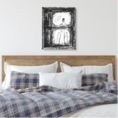 Het Man van de Krimpte Canvas Afdruk (Insitu (Slaapkamer))