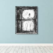 Het Man van de Krimpte Canvas Afdruk (Insitu (Houten vloer))