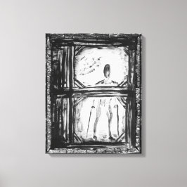 Het Man van de Krimpte Canvas Afdruk