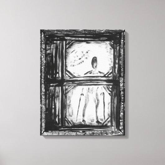 Het Man van de Krimpte Canvas Afdruk (Voorkant)