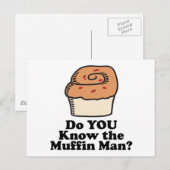 het man van de muffin briefkaart (Voorkant / Achterkant)