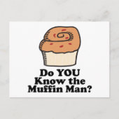 het man van de muffin briefkaart (Voorkant)