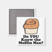 het man van de muffin magneet (Voorkant / Achterkant)