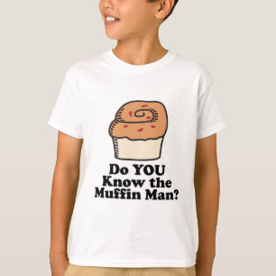 het man van de muffin t-shirt