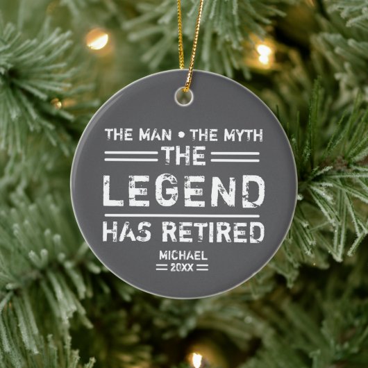 Het Man van de Münde Legende heeft gepersonaliseer Keramisch Ornament (Boom)