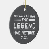 Het Man van de Münde Legende heeft gepersonaliseer Keramisch Ornament (Rechts)