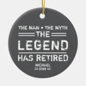 Het Man van de Münde Legende heeft gepersonaliseer Keramisch Ornament (Voorkant)