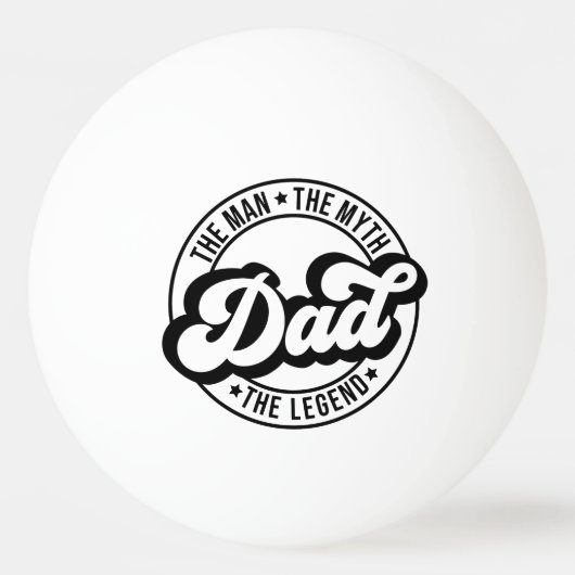 Het man van de mythe van de legende vader vader va pingpongbal (Voorkant)