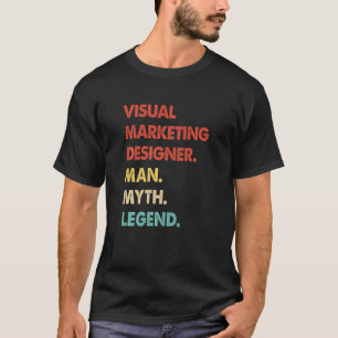 Het Man van de Ontwerper van de Marketing van de w T-shirt