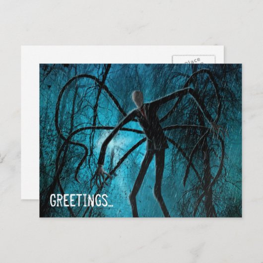 Het Man van de Slender en de Lost Soul Briefkaart (Voorkant / Achterkant)