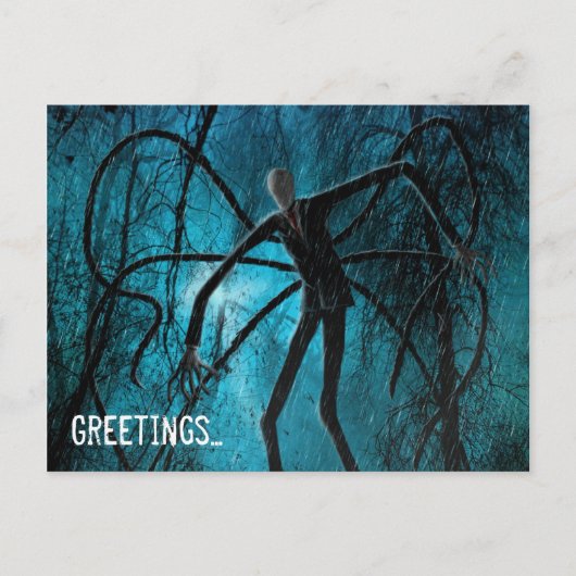 Het Man van de Slender en de Lost Soul Briefkaart (Voorkant)