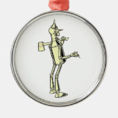 Het Man van de Tin -  Illustratie Metalen Ornament (Voorkant)