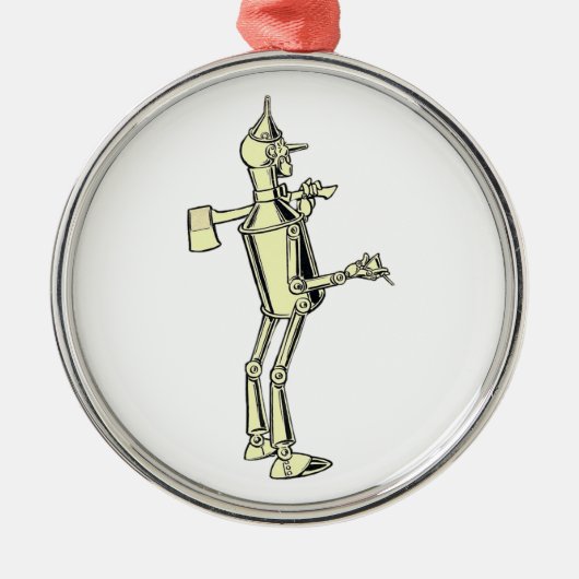 Het Man van de Tin -  Illustratie Metalen Ornament (Voorkant)