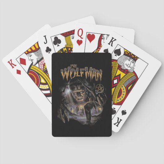 Het Man van de Wolf speelt kaarten (Achterkant)