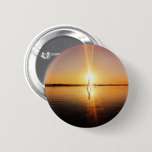 "Het Man van de zon" Ronde Button 5,7 Cm (Voorkant /achterkant)