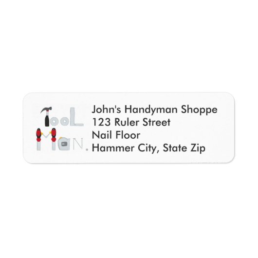 Het Man van het hulpmiddel dat met de Etiketten va (Voorkant)