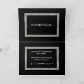 Het MAN VAN het Huwelijk van het Schaakbord van de Bedankkaart (Binnen)