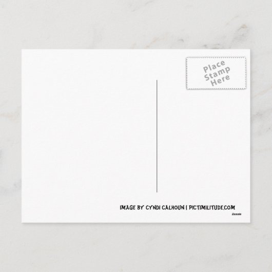 Het Man van het tin bij het Briefkaart van (Achterkant)