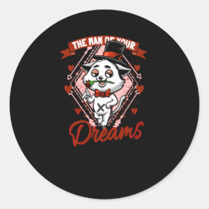 Het Man van je dromen Ronde Sticker
