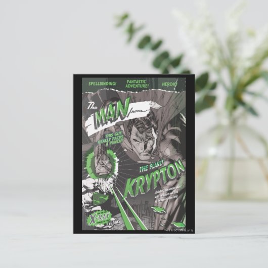 Het Man van Krypton Briefkaart (Staand voorkant)