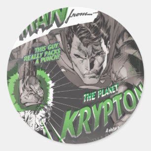 Het Man van Krypton Ronde Sticker