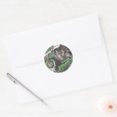 Het Man van Krypton Ronde Sticker (Envelop)