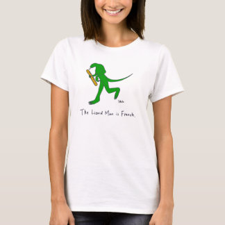 Het Man van Lizard is Frans. (Dames) T-shirt