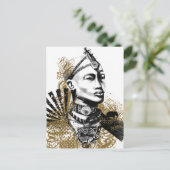 Het Man van Maasai van de Leeuw Briefkaart (Staand voorkant)