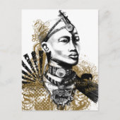 Het Man van Maasai van de Leeuw Briefkaart (Voorkant)